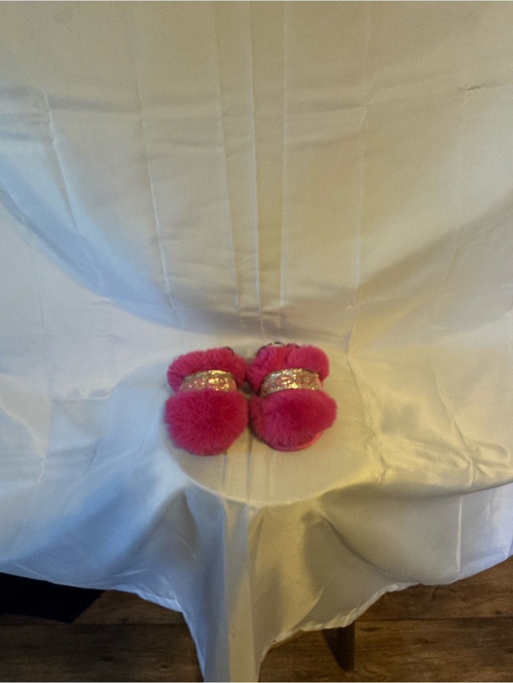 Bebe Fuzzy Slippers